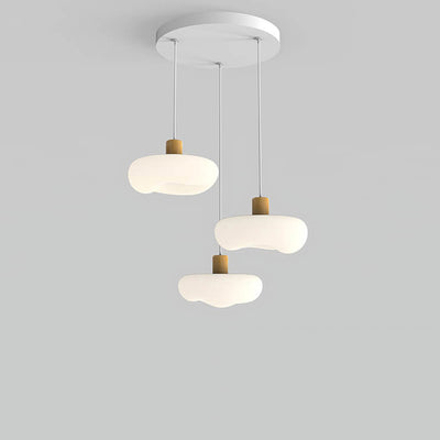 Modern Minimalist Cloud Iron PE LED Island Light Chandelier