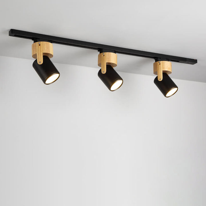 Moderne minimalistische Hardware-Langstrahler-Schienenleuchte 1/3-Licht-LED-Deckenleuchte zur flachen Montage für Wohnzimmer und Schlafzimmer 