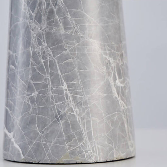 Lámpara de mesa de cilindro de mármol nórdico contemporáneo de 1 luz para dormitorio 