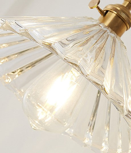 Textured Glass 1-Light Single Dome Pendant Light