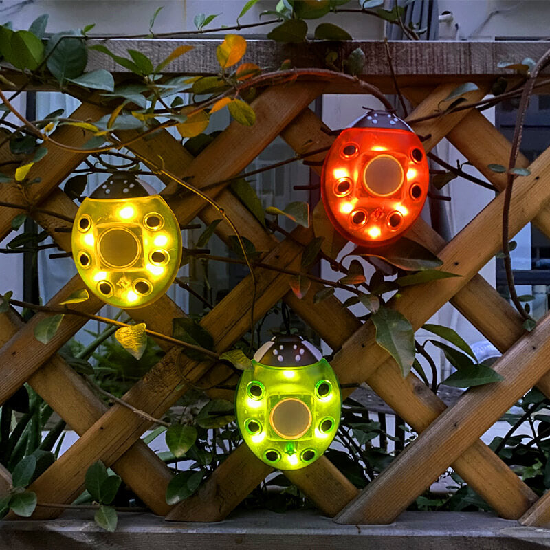 Luz de Cerca de Césped al Aire Libre LED de Plástico Creativa de Animal Escarabajo Impermeable Solar 