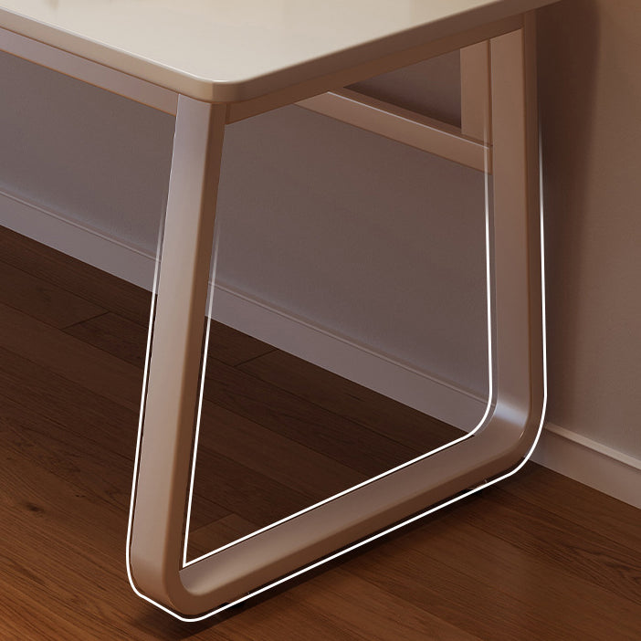 Modern Minimalist Rectangular MDF Iron Desk For Home Office