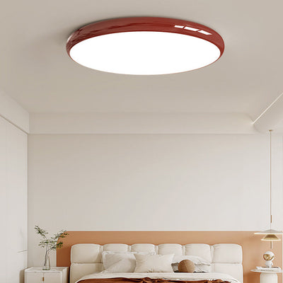 Plafonnier LED moderne minimaliste en acrylique rond avec abat-jour pour chambre 