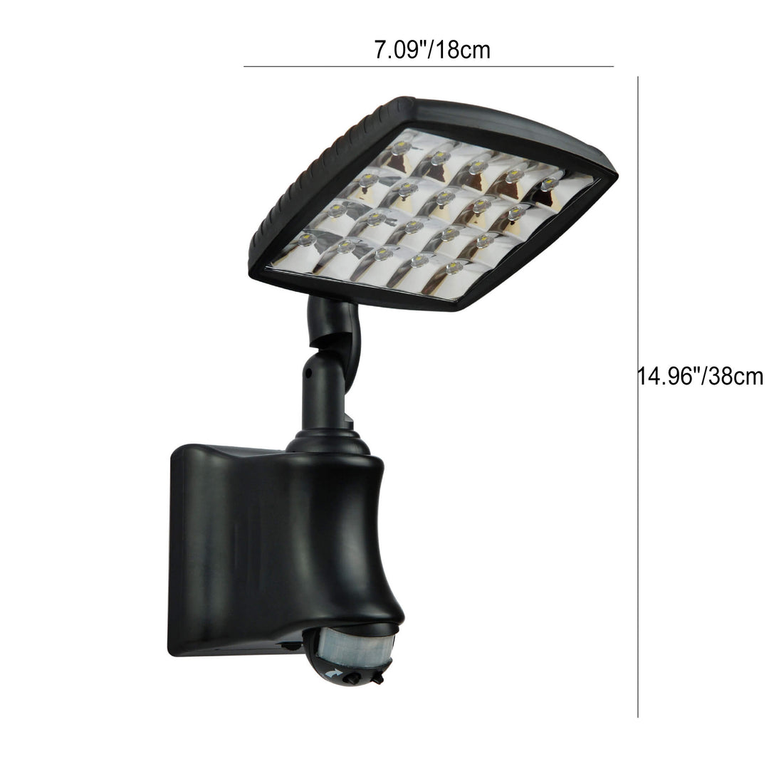 Lámpara de Aplique de Pared LED Ajustable Impermeable Solar Industrial para Exterior 