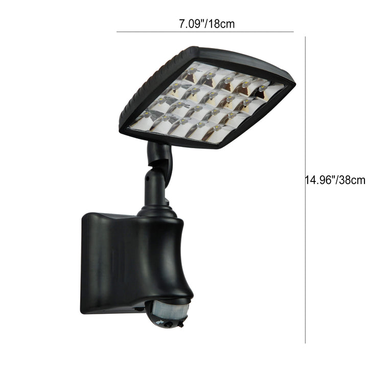Lámpara de Aplique de Pared LED Ajustable Impermeable Solar Industrial para Exterior 