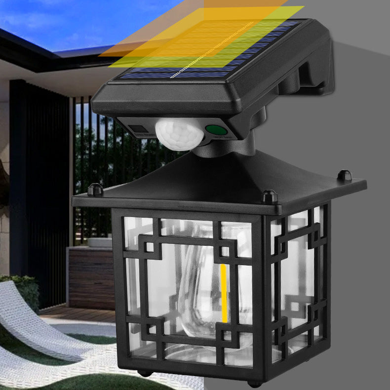Moderne Einfachheit Solar Zylinder Quadrat ABS PS LED Außenleuchte für Garten 