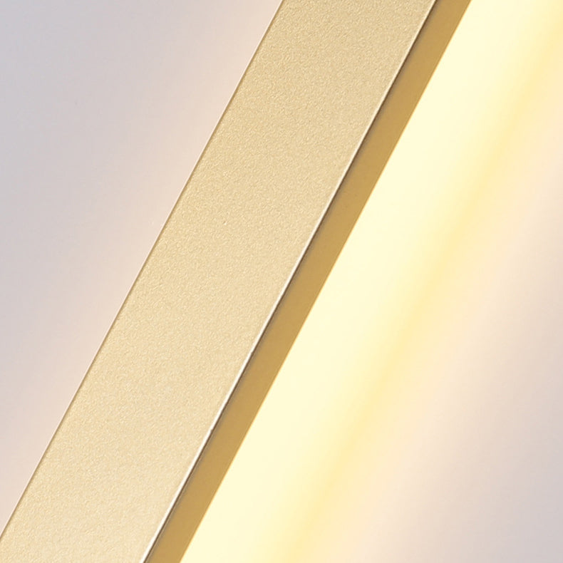 Moderne minimalistische lange Streifen Eisen Acryl LED Wandleuchte Lampe für Wohnzimmer 
