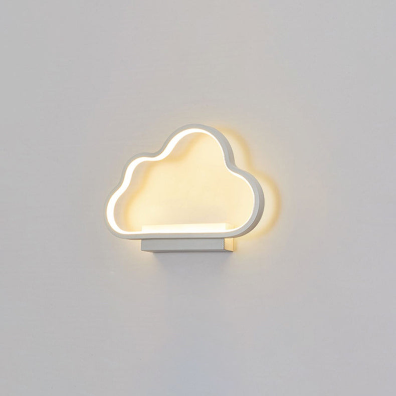 Zeitgenössische Einfachheit Aluminium Wolke Rahmen Silikon Streifen LED Kinder Wand Leuchte Lampe Für Schlafzimmer 