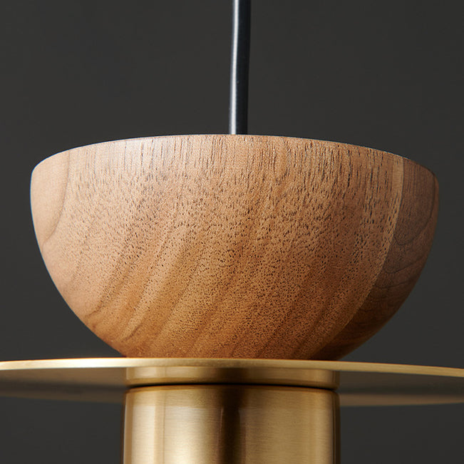 Moderne minimalistische halbrunde Begs Runde Kupfer 1-Licht Pendelleuchte für Wohnzimmer 