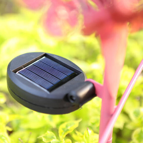 ضوء المناظر الطبيعية الزخرفية LED في الحديقة الشمسية الفلامنغو الخارجي 
