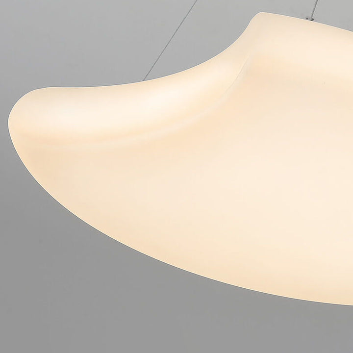 Suspension LED avec abat-jour en forme de lune créative scandinave PE 