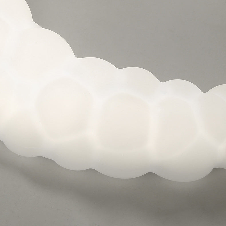 Lustre LED en fer et plastique minimaliste moderne pour salon 