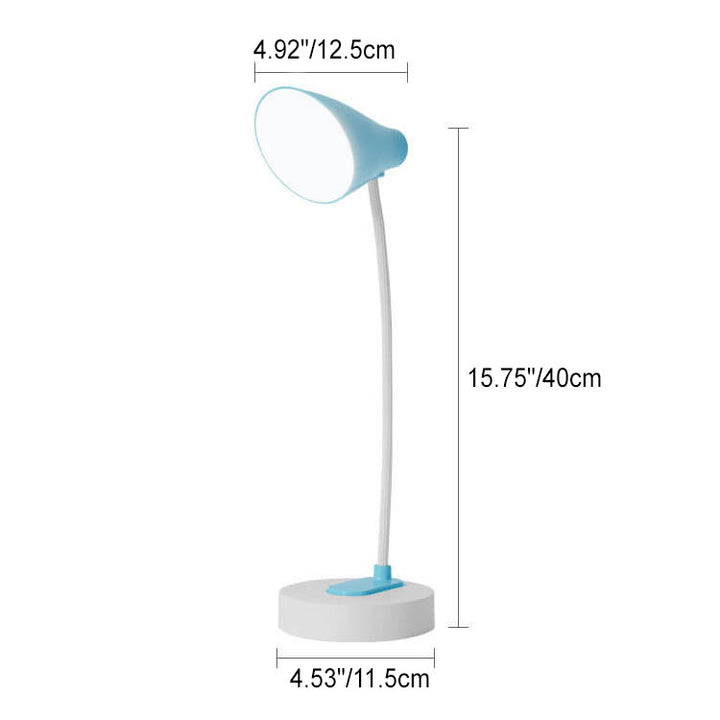 Nordic Modern Kunststoff Runde Faltbare LED USB Tischlampe 