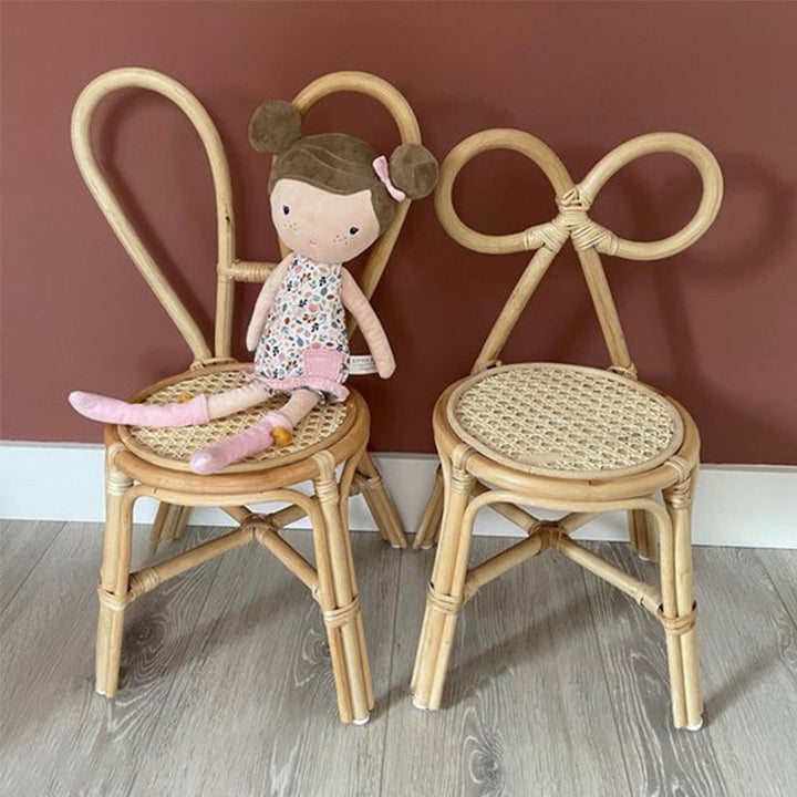 Tabouret rond en rotin tressé traditionnel japonais avec dossier en nœud papillon pour entrées 