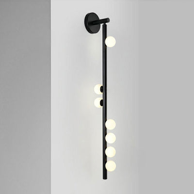 Lámpara de Aplique de Pared de Bola de Vidrio de Hierro de Simplicidad Moderna 3/5/7 Luces Para Sala de Estar 