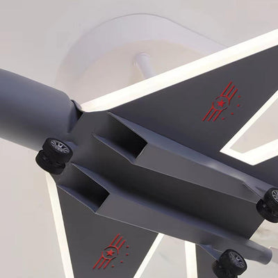 Lumière de plafond LED encastrée en acrylique réglable pour enfants créatifs avec avion de dessin animé 