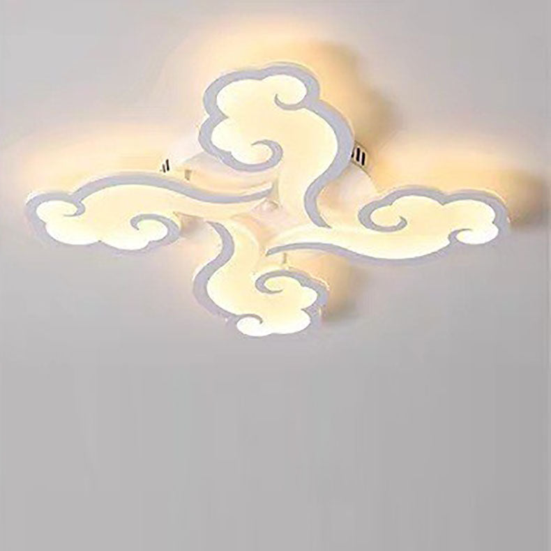 Plafonnier LED Moderne Minimaliste Xiang Yun en Fer et Acrylique pour Salon 