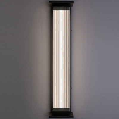 Applique murale LED en acier inoxydable acrylique rectangulaire étanche minimaliste moderne pour patio extérieur 