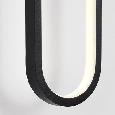 Moderne minimalistische runde lange Acryl Eisen LED Wandleuchte Lampe für Wohnzimmer 