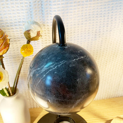 Lampe de Table à Cire Fondante 1 Lumière Sphérique en Verre Créatif de Style Japonais 