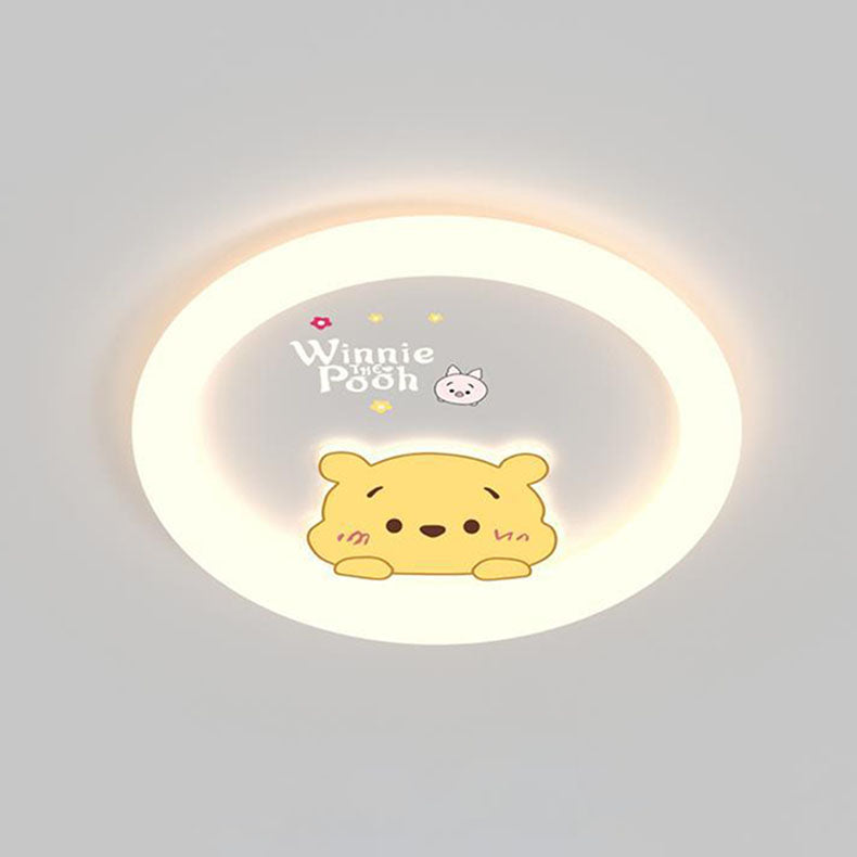 Plafonnier LED acrylique contemporain créatif en forme de canard pour chambre à coucher 