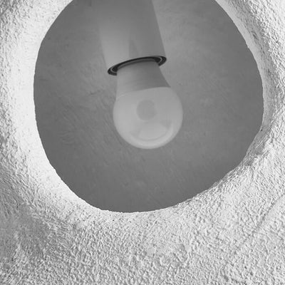 Modern Minimalist Wabi-Sabi Style Resin Hat 1-Light Pendant Light