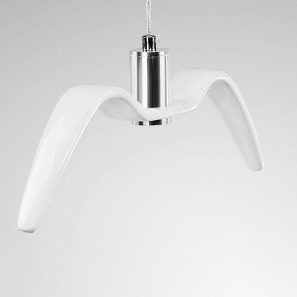 Personnalité créative nordique Suspension LED en fer forgé avec mouette 