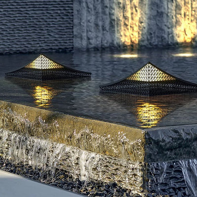 ضوء حديقة LED من الفولاذ المقاوم للصدأ المجوف الصناعي المعاصر للحديقة الخارجية 