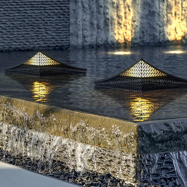 ضوء حديقة LED من الفولاذ المقاوم للصدأ المجوف الصناعي المعاصر للحديقة الخارجية 