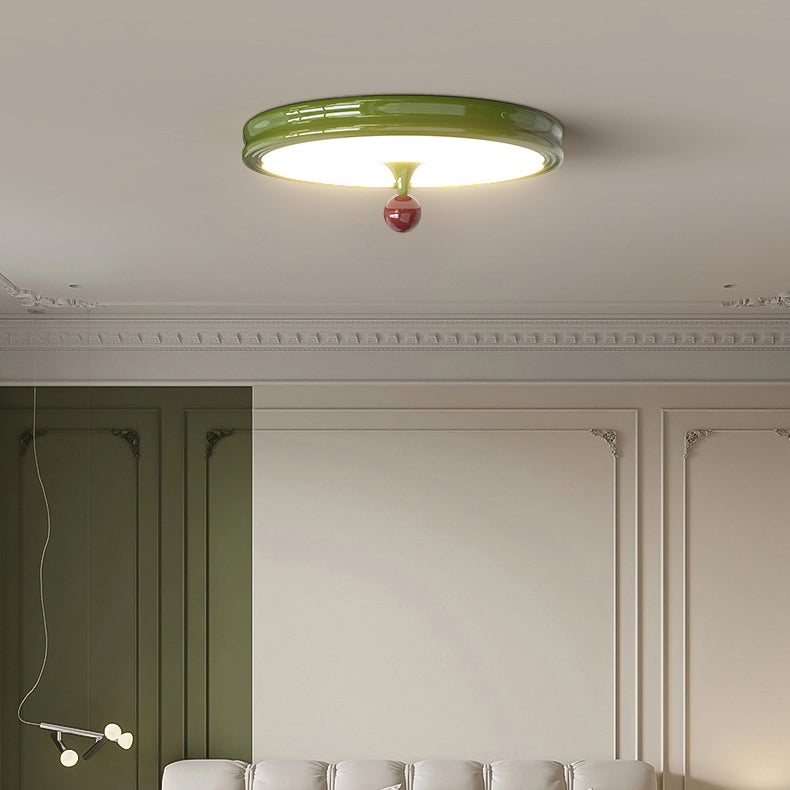 Moderne minimalistische runde Kuppel Eisen Acryl LED Unterputz Deckenleuchte für Wohnzimmer 