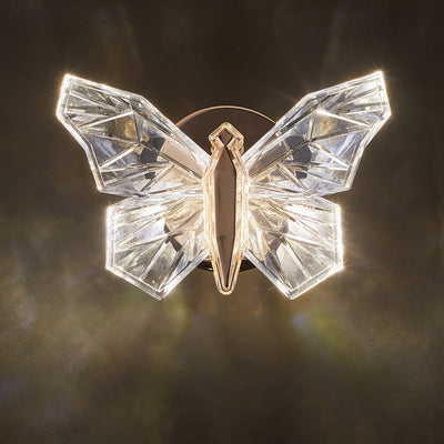Zeitgenössische kreative Schmetterling Hardware Aluminium Acryl LED Wandleuchte Lampe für Wohnzimmer 