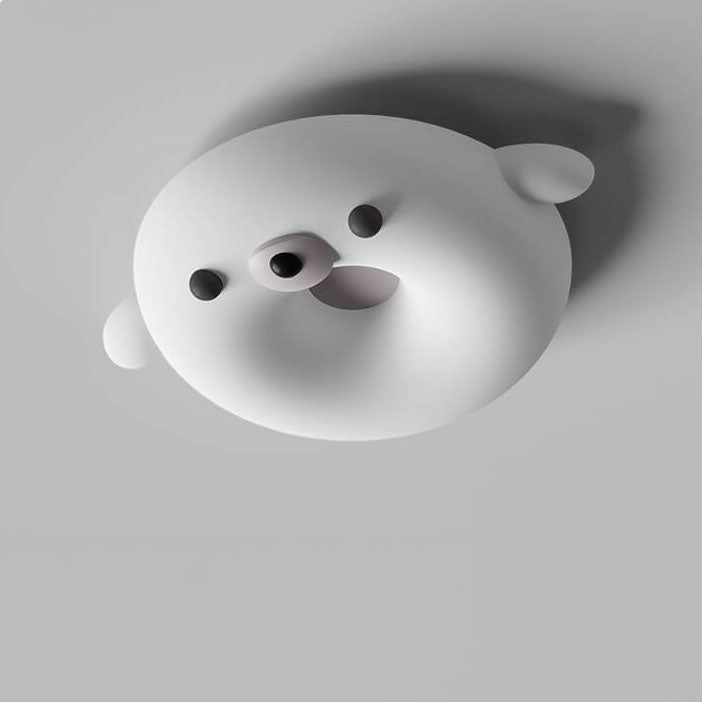 Lumière de Plafond Enfant LED en Forme de Phoque Style Dessin Animé Crème Adorable 