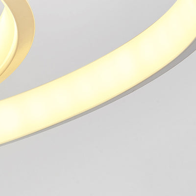 Zeitgenössische kreative Bar Wave Aluminium Acryl LED Wandleuchte Lampe für Wohnzimmer 