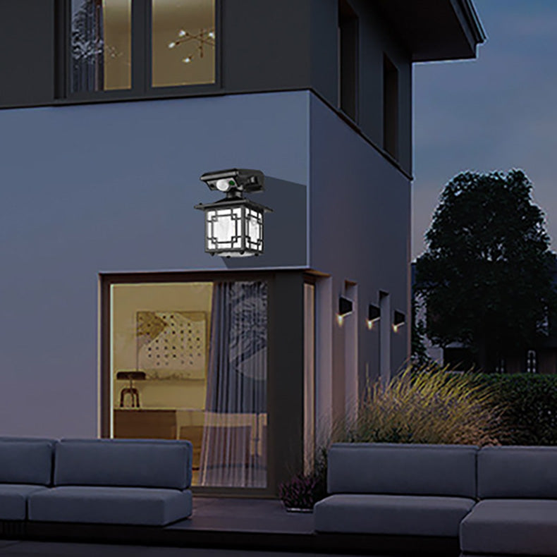 Moderne Einfachheit Solar Zylinder Quadrat ABS PS LED Außenleuchte für Garten 