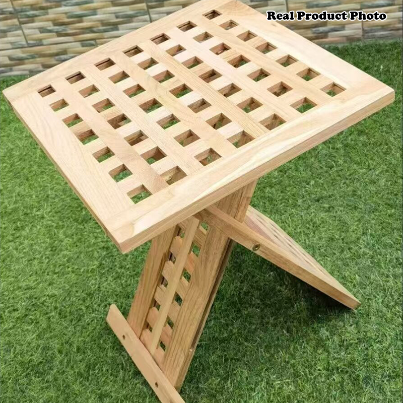 Traditional Rustic Square Catalpa Wood Coffee Table 1-Tier For Living Room