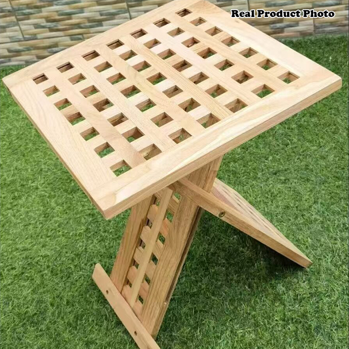 Traditional Rustic Square Catalpa Wood Coffee Table 1-Tier For Living Room