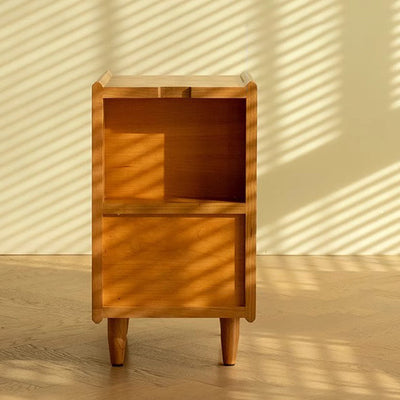 Table de nuit rectangulaire japonaise traditionnelle en bois avec 3 tiroirs pour chambre à coucher 