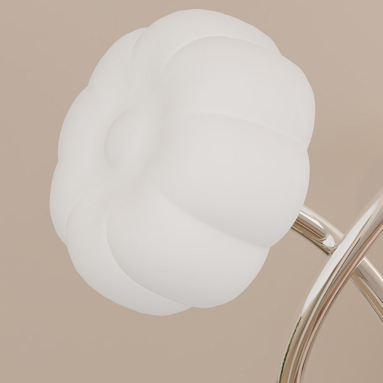 Zeitgenössische kreative gekreuzte Blumen Eisen Kunststoff LED Stehlampe für Wohnzimmer 