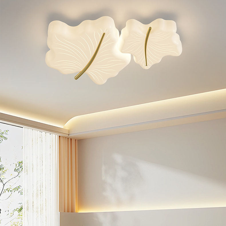 Moderne unbedeutende multi Blatt Eisen Acryl LED Unterputz Deckenleuchte für Schlafzimmer 