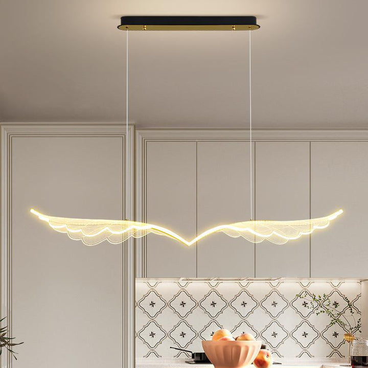 Lustre suspendu contemporain créatif avec aile d&
