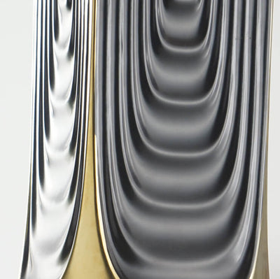 Modern Light Luxury Plated Ceramic Column Fabric 1-Light Table Lamp