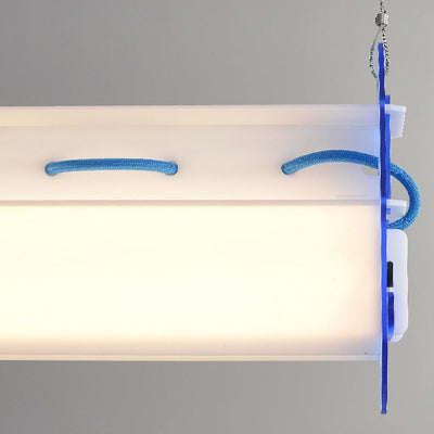 ضوء قلادة LED أكريليك بخط مستقيم عصري بسيط لغرفة الطعام 