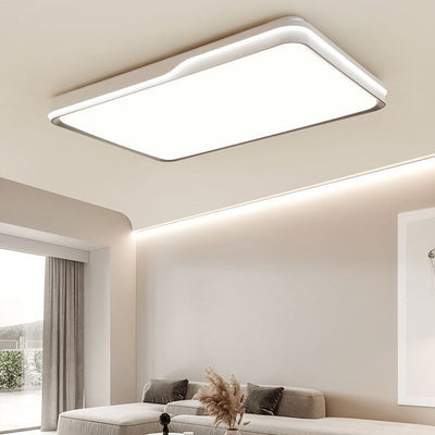 ضوء سقف LED حديث بسيط هندسي مربع من الحديد والأكريليك لغرفة النوم 