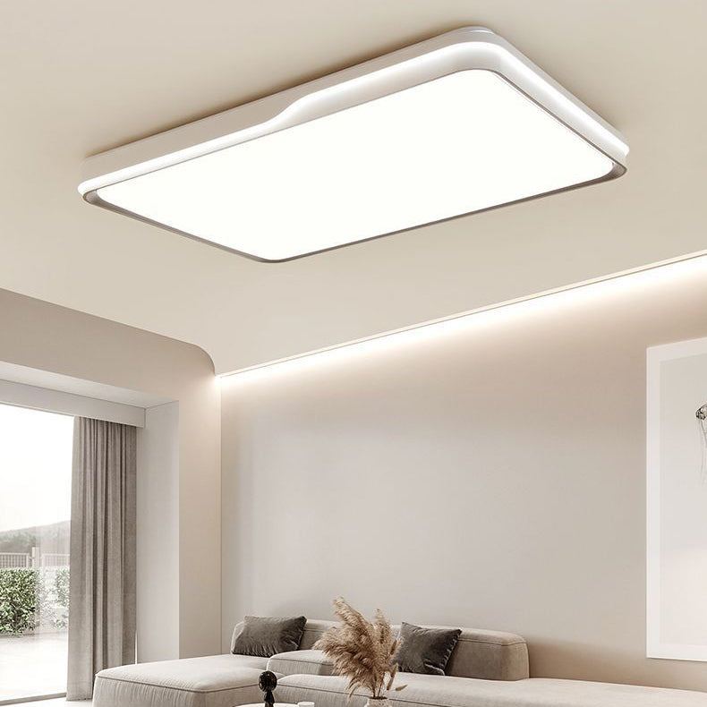 ضوء سقف LED حديث بسيط هندسي مربع من الحديد والأكريليك لغرفة النوم 
