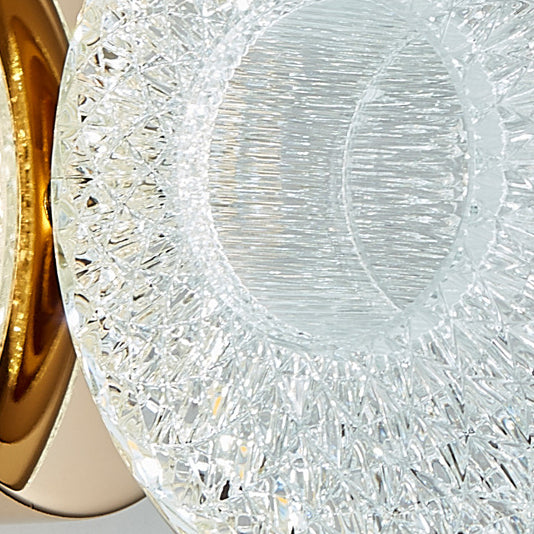 Modern Luxury Iron PMMA Elliptical Round LED Wall Sconce Lamp For Hallway