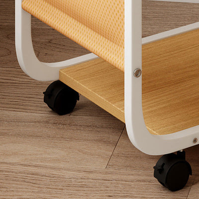 Moderner minimalistischer rechteckiger MDF-Edelstahl-Beistelltisch 2-stufig abnehmbar für das Wohnzimmer 