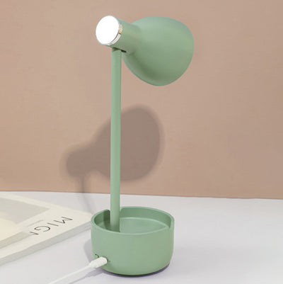 Modern Minimalist Round Base Horn Plastic ABS LED Table Lamp For Bedroom