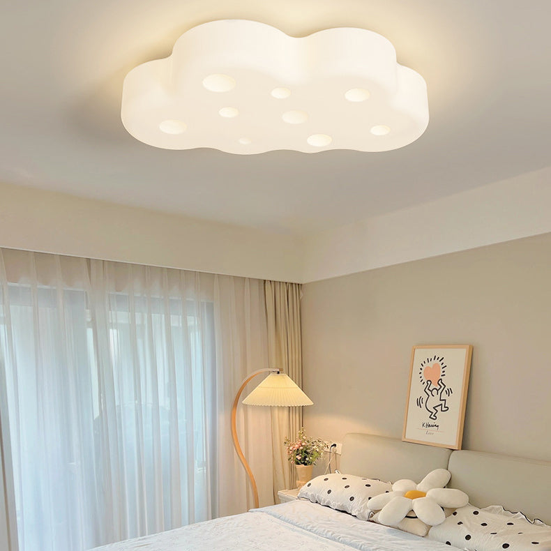 Zeitgenössische nordische Eisen-Acrylwolke LED-Unterputz-Deckenleuchte für Schlafzimmer 