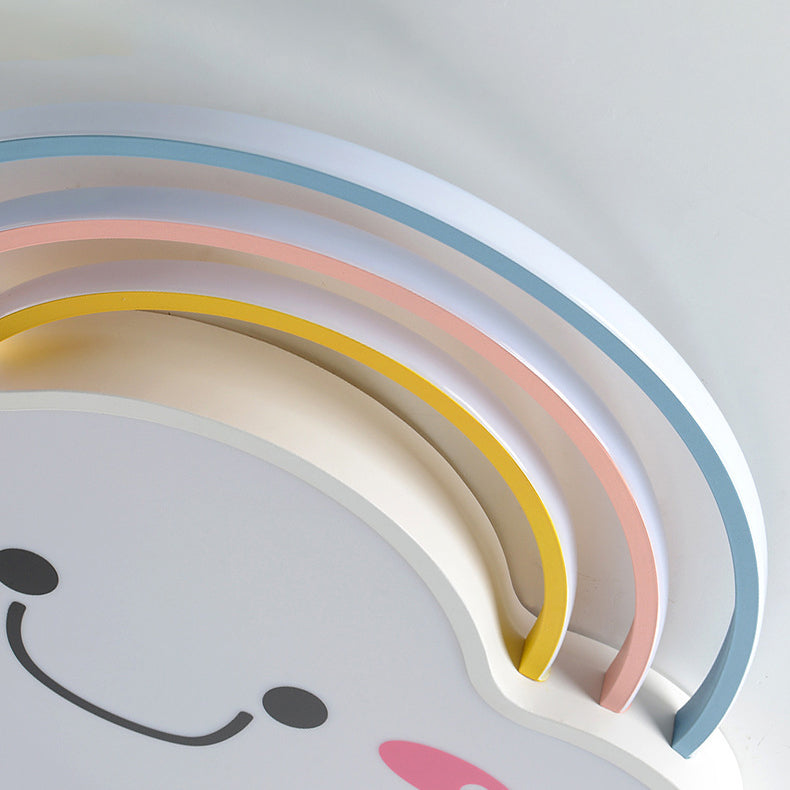 Zeitgenössische kreative Regenbogen-Wolke Acryl Schatten LED Unterputz Deckenleuchte für Schlafzimmer 