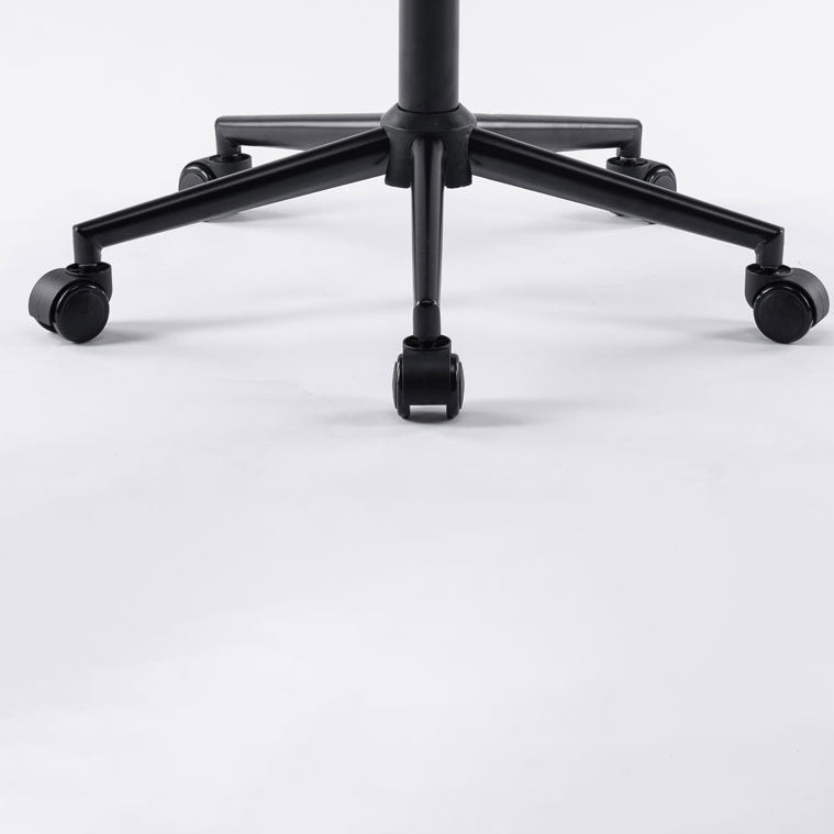 Zeitgenössischer skandinavischer Mikrofaser-Lederstoff Stahl Schwamm quadratischer Schreibtischstuhl Rückenlehne Armlehne verstellbar für das Home Office 